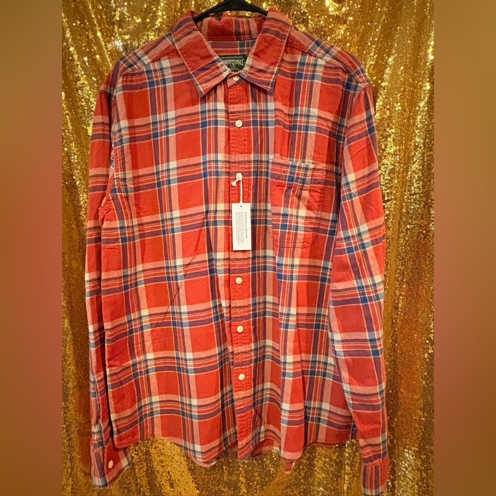 NWT American Eagle Plaid Shirt Large